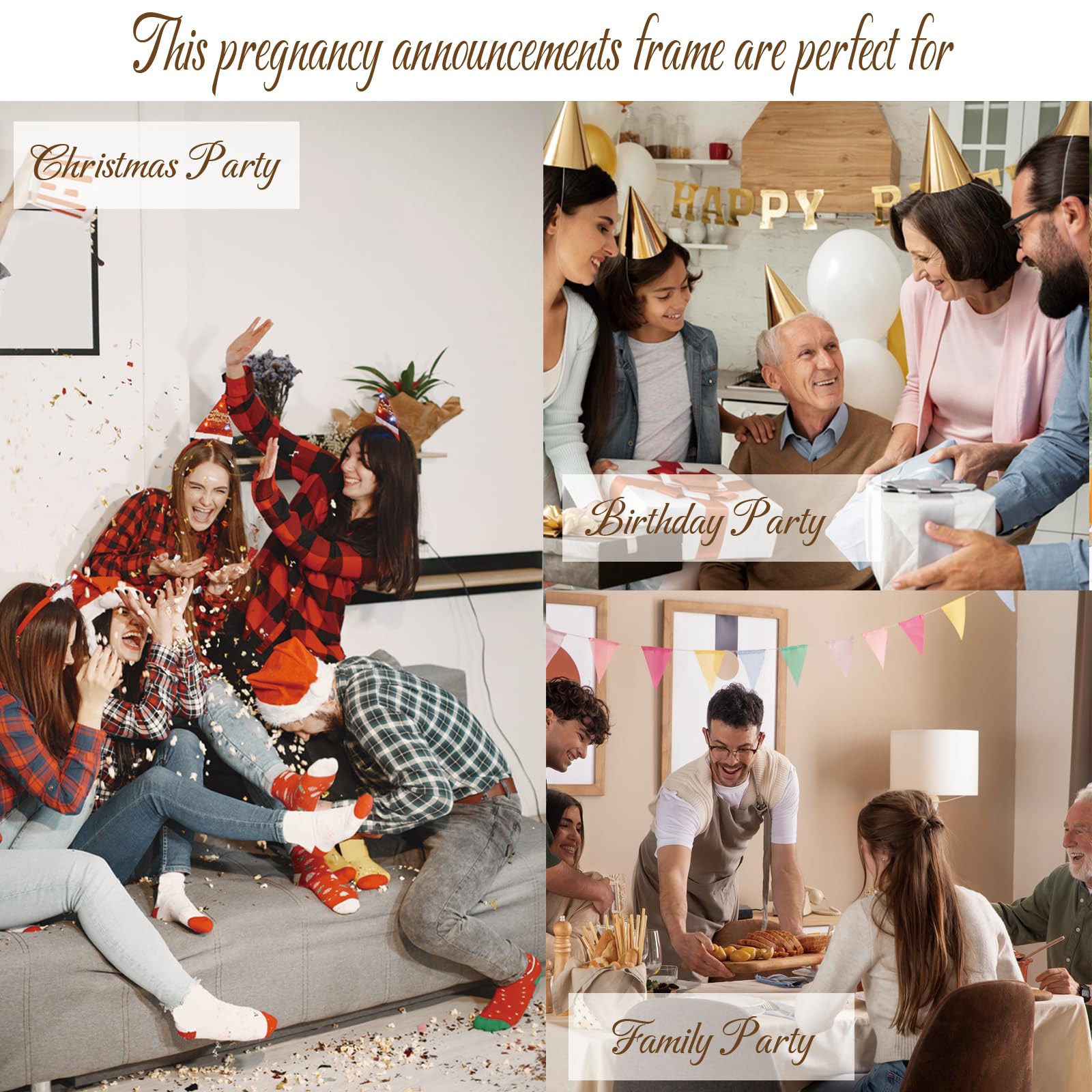HAMUIERS customizable keepsake frame inviting due date and baby name details.