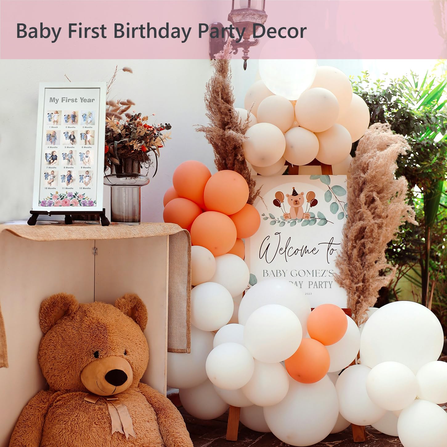 HAMUIERS First Year Frame 2x2 photo-inserts support compact milestone display.