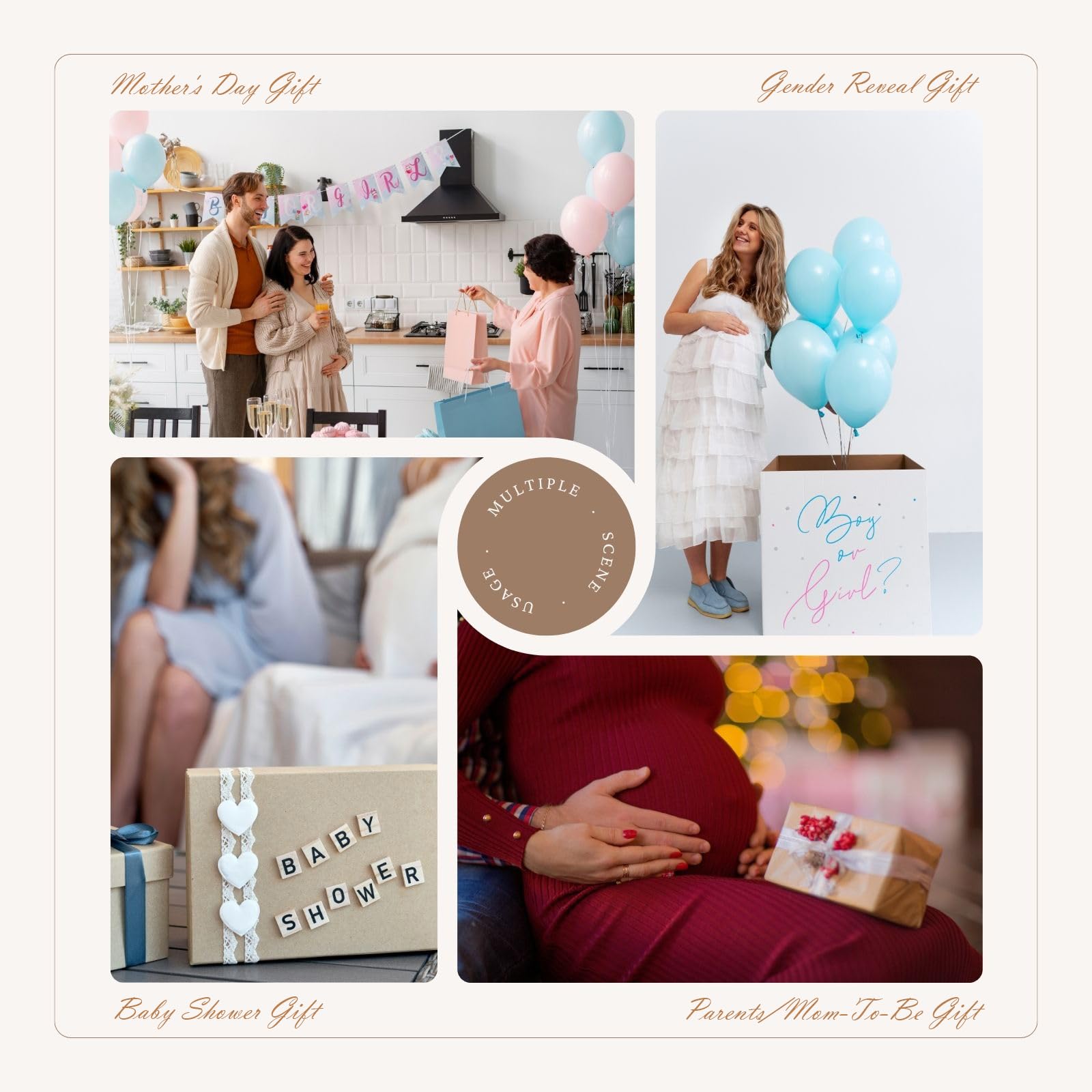 HAMUIERS nursery decor ultrasound frame blends with modern bedroom style