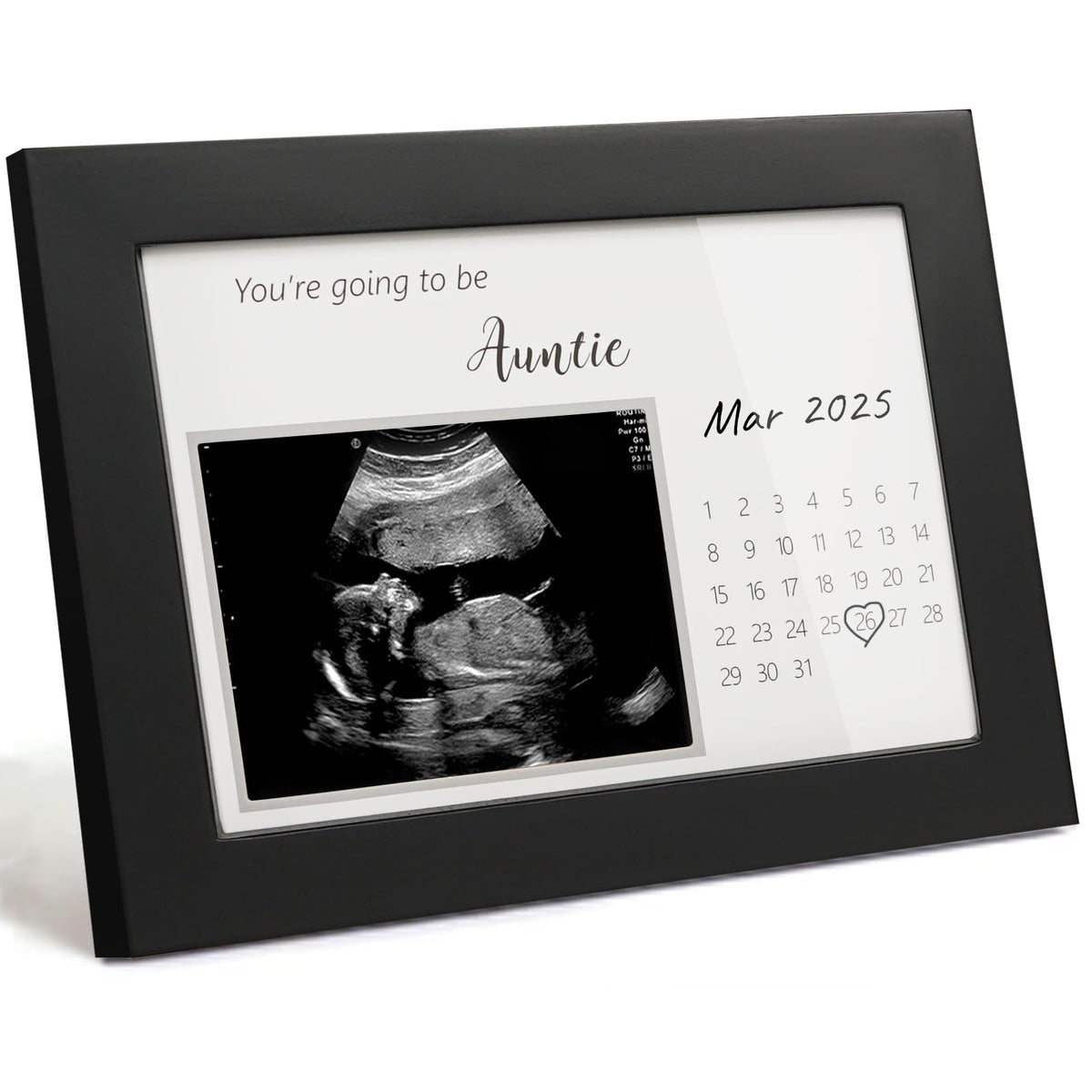 HAMUIERS pregnancy announcement frame close-up for aunt-to-be