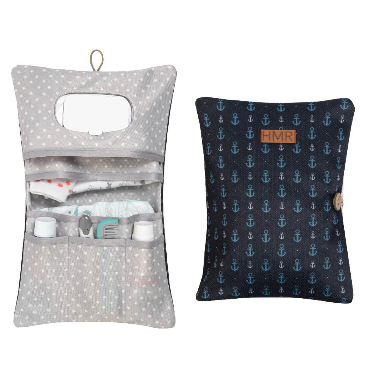 HAMUR HOME diaper bag organizer compact folded for quick access on the go