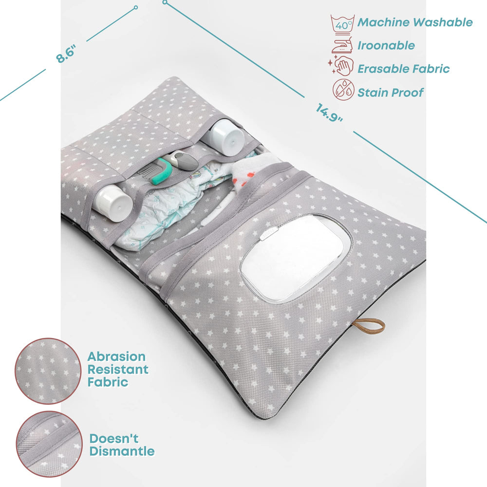 HAMUR HOME diaper bag organizer open compartments for clean separation of items