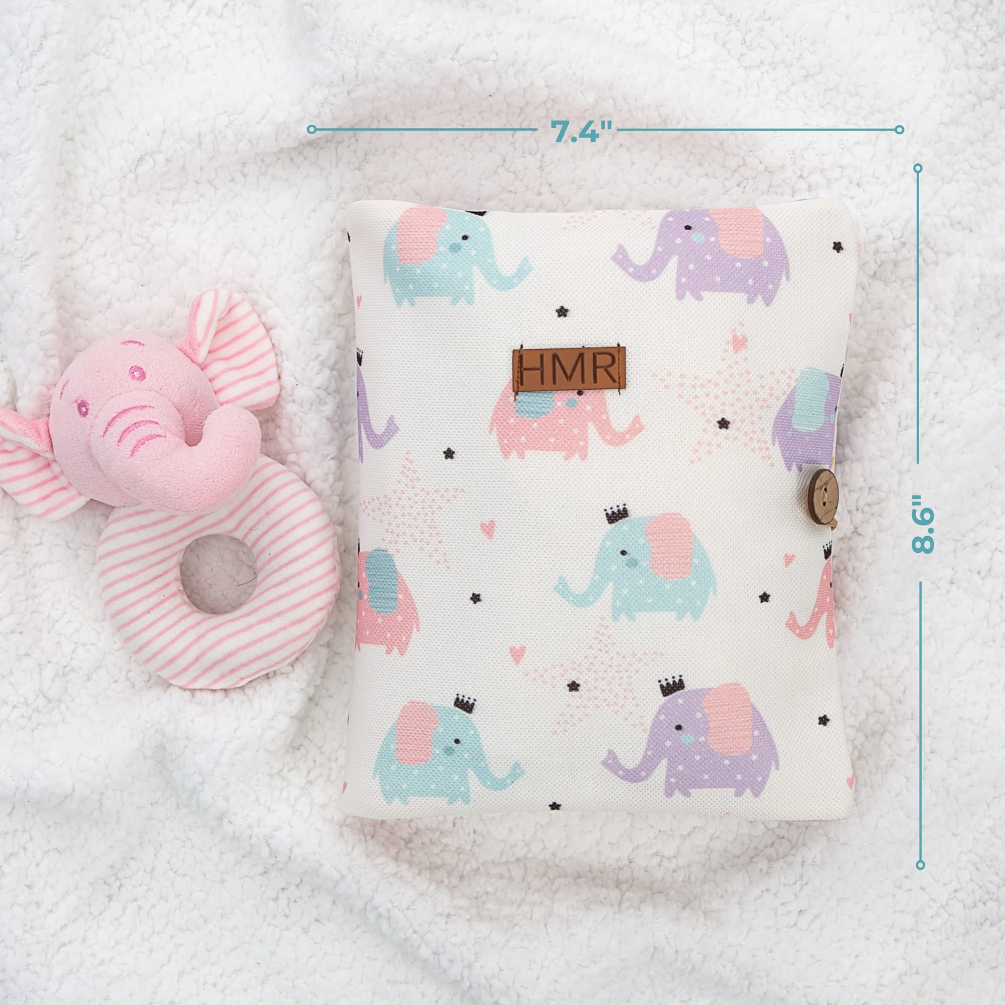 HAMUR HOME Elephant compartments organize diapers, wipes, creams.