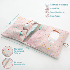 HAMUR HOME Elephant open compartments for diapers and wipes.