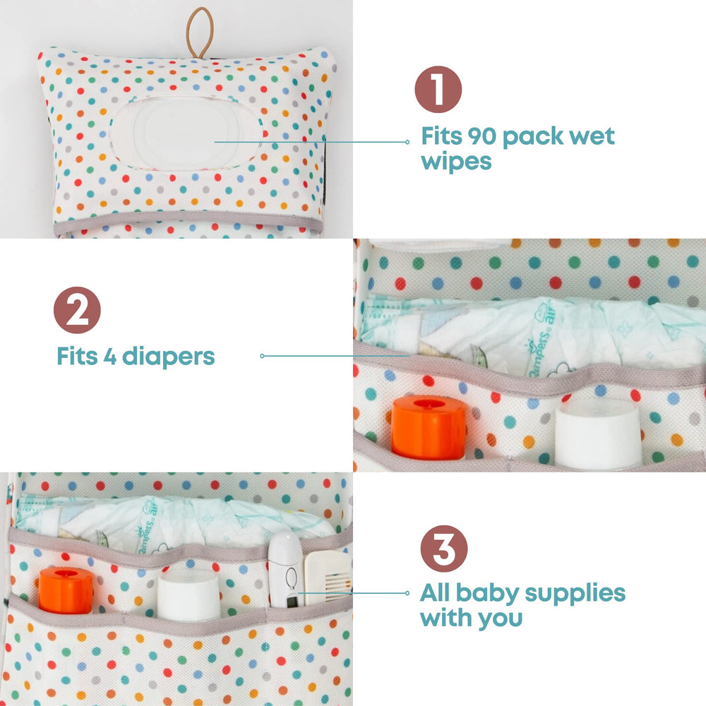 HAMUR HOME foldable diaper bag adapts to small spaces in bags or strollers.
