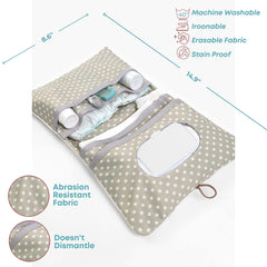 HAMUR HOME Leaves in-use photo shows stroller attachment for easy on-the-go access.