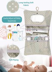 HAMUR HOME Leaves main compartments separate diapers, wipes, and creams for quick access.