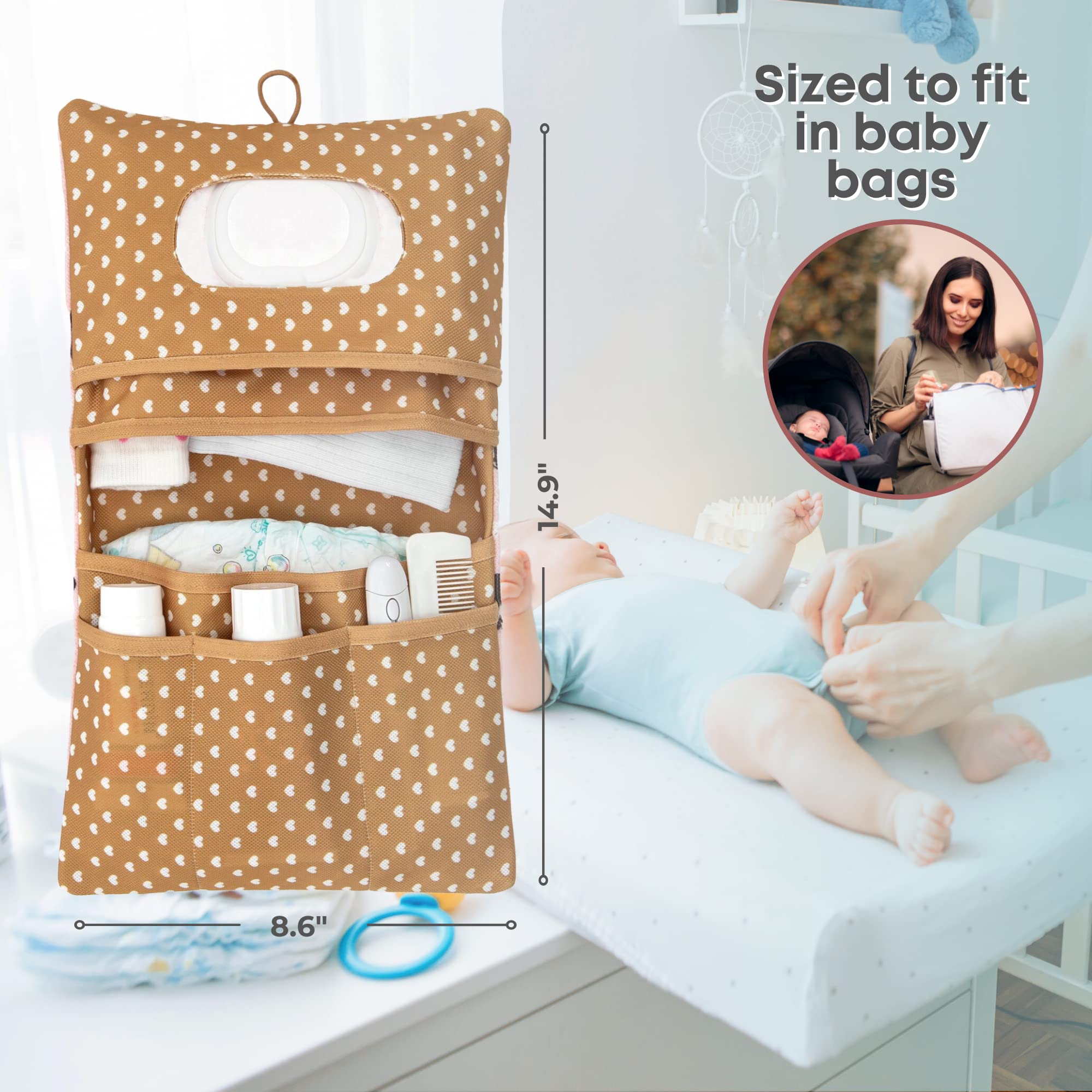 HAMUR HOME Swan gift-ready baby bag organizer ideal for showers.