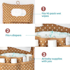 HAMUR HOME Swan foldable design saves space in a stroller or backpack.
