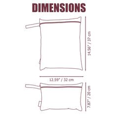 HAMUR HOME Wet Bag Set with pool scene storing wet swimsuits without leaks