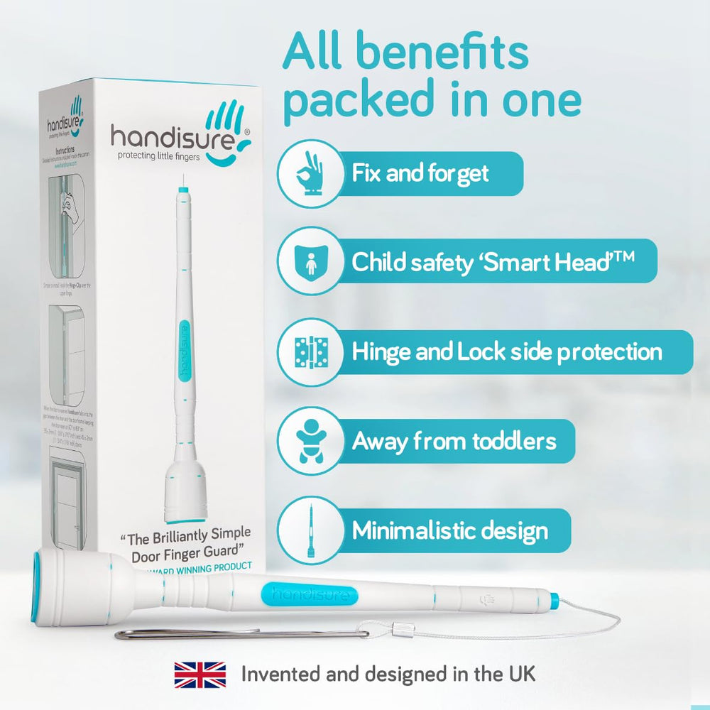 Handisure easy-install design fits standard interior doors quickly.