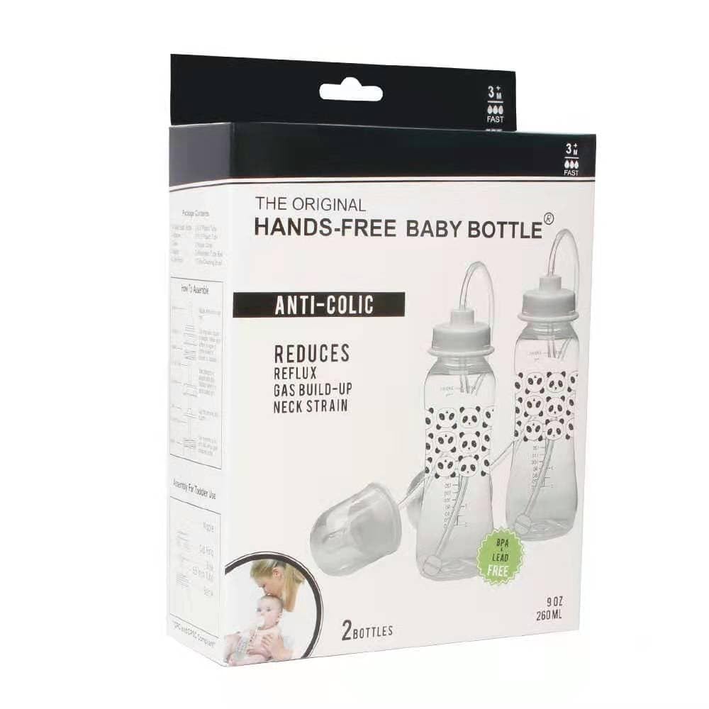 Hands-Free Baby Bottle Panda travel-ready design supports outings