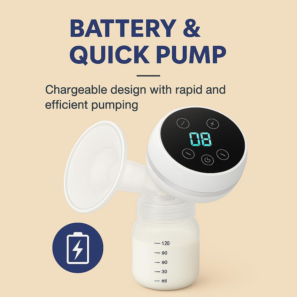 Hands-Free Electric Breast Pump components are easy to detach and clean after use.