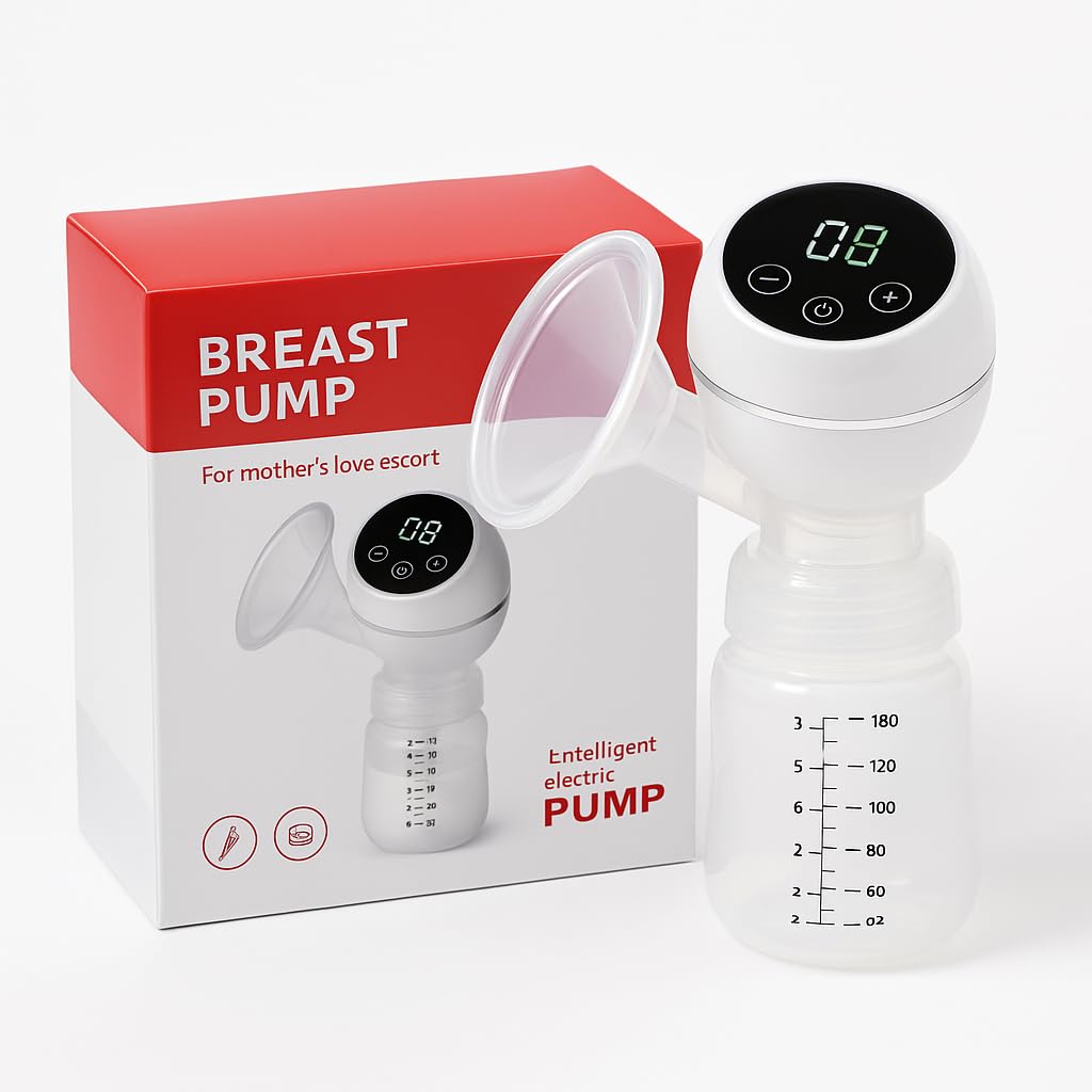 Hands-Free Electric Breast Pump worn inside the bra for discreet, portable pumping.