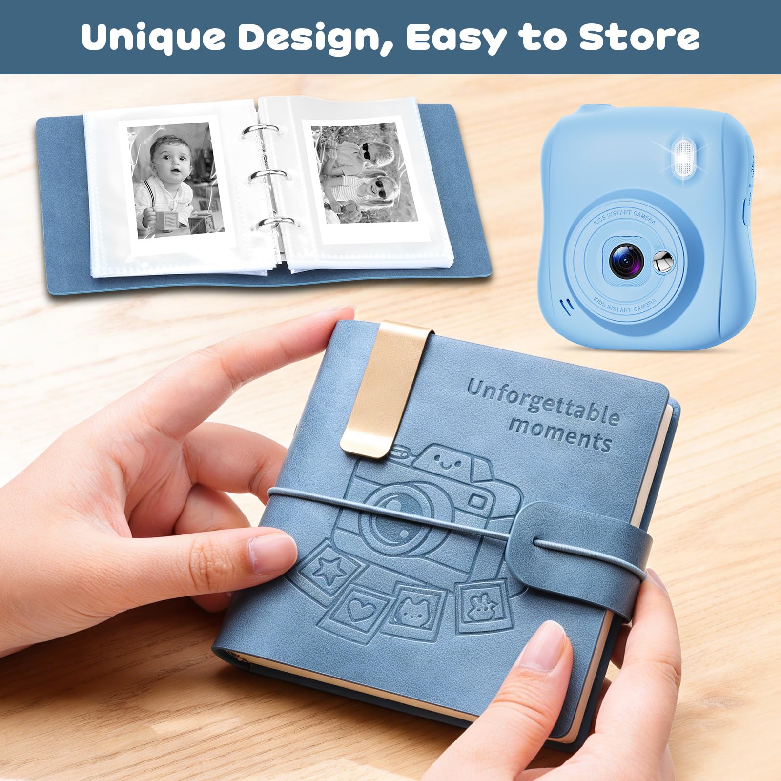 Hangrui compact size fits easily in bags for travel memories.
