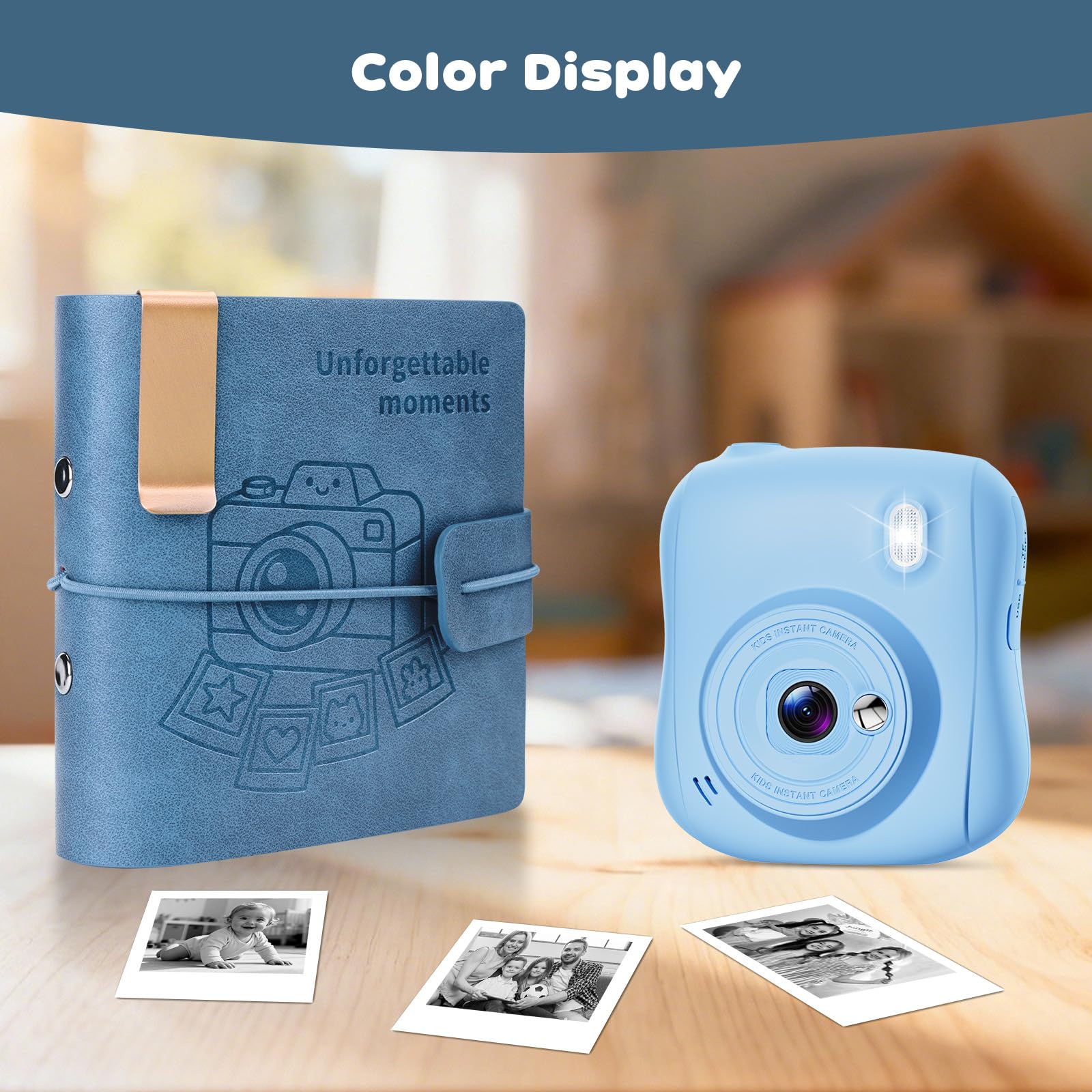 Hangrui 50-pocket mini photo album fits Fujifilm and Polaroid photos.