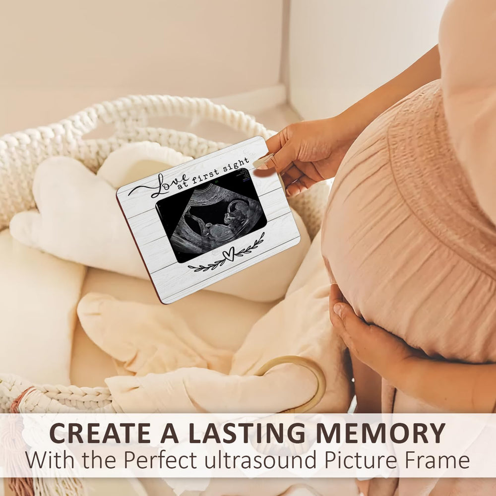 Hangwoous family keepsake frame blends with decor, perfect for baby memories.