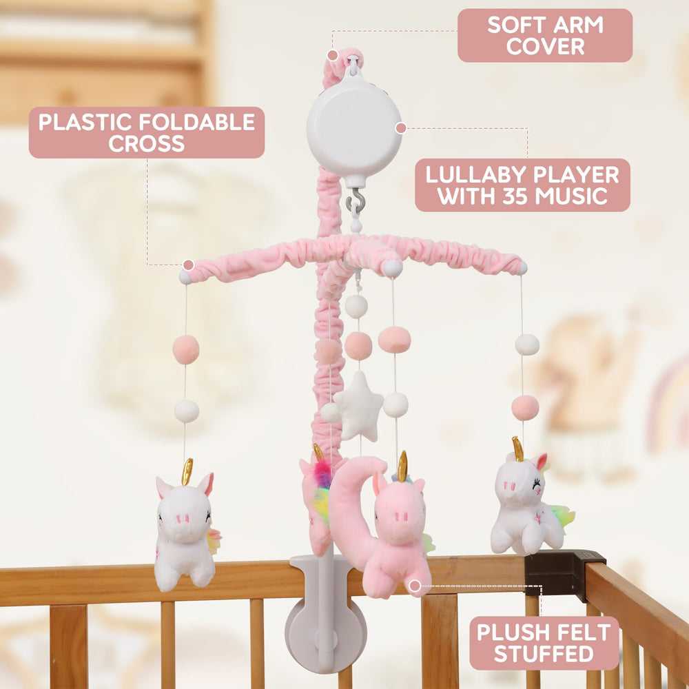 HanMiaMia music box offers 35 lullabies to soothe your baby.
