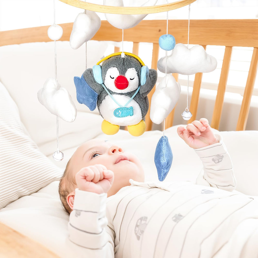 HanMiaMia mobile helps baby settle with rhythmic sway and gentle stimulation
