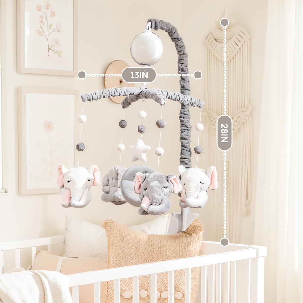 HanMiaMia gift-ready elephant crib mobile packaging for baby showers