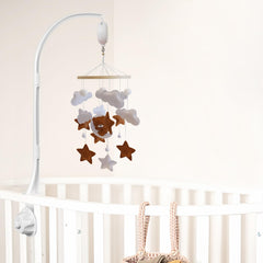 HanMiaMia Nursery Decor Mobile Mount adds secure, DIY-friendly crib support.