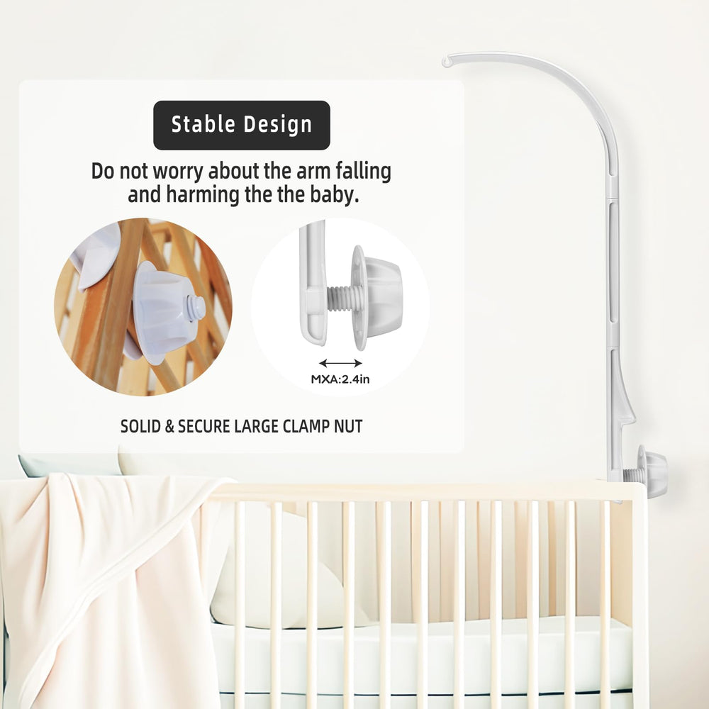 HanMiaMia Rotating Mobile Hanger offers smooth rotation for calming nursery.