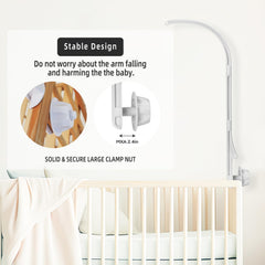HanMiaMia Rotating Mobile Hanger offers smooth rotation for calming nursery.