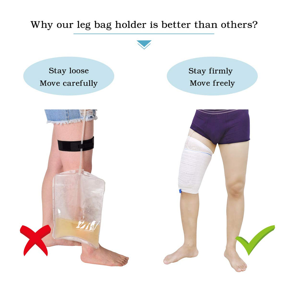 HANSILK catheter bag holder hole for valve allows simple bag access.