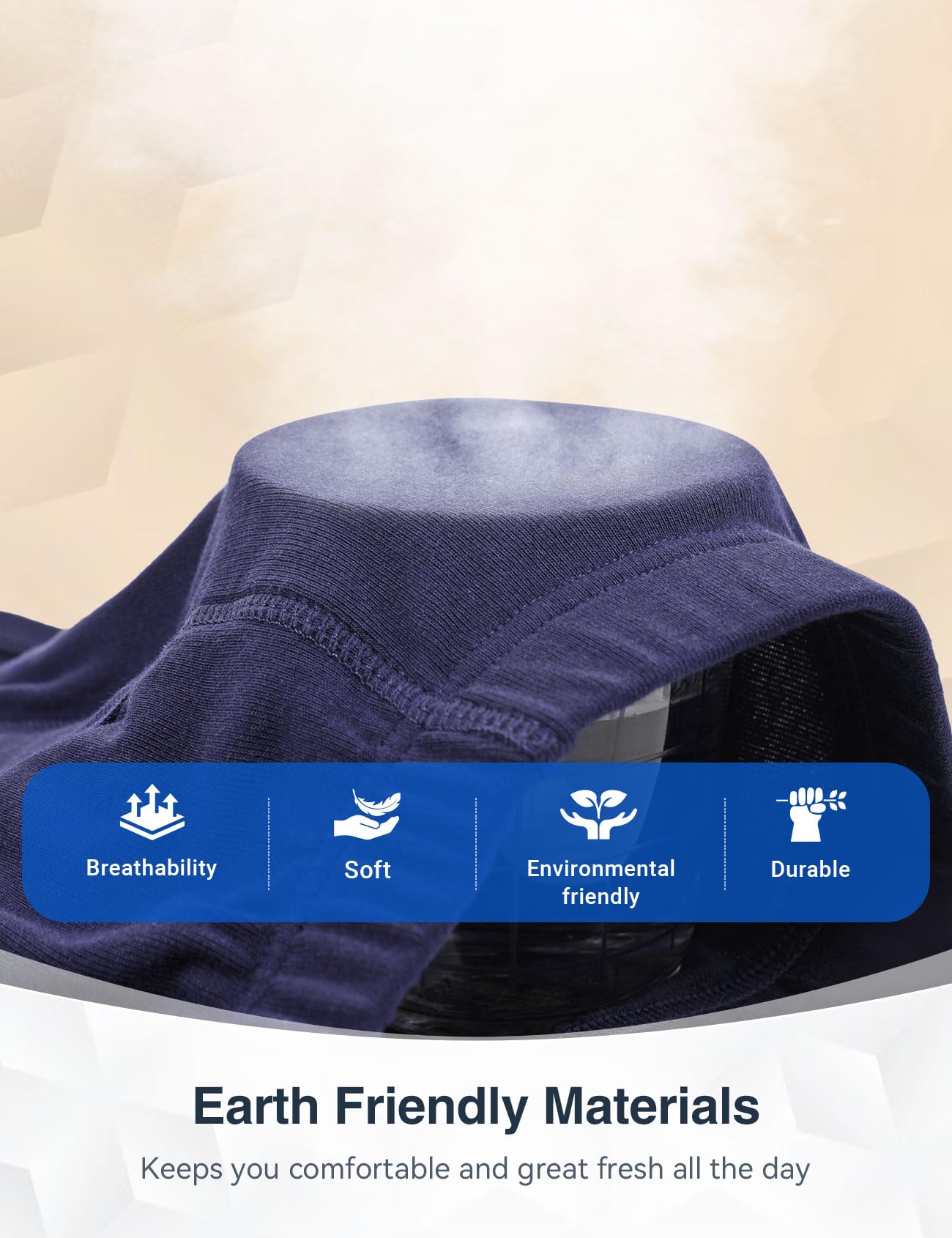 HANSILK four-layer system provides leak protection and comfort.