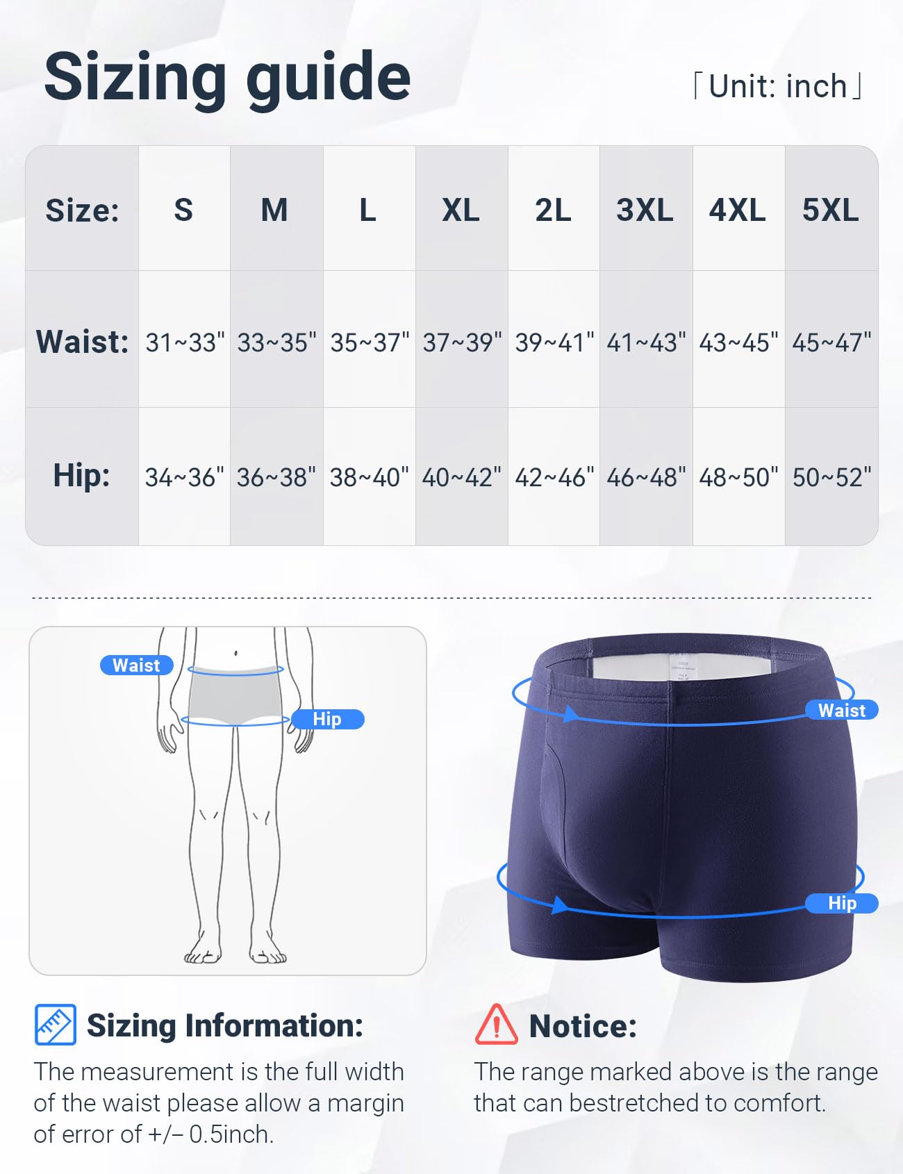 HANSILK soft elastic waistband for a secure, discreet fit.