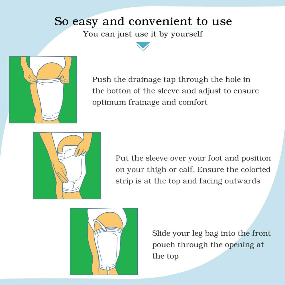 HANSILK leg bag holder fits on thigh or calf for secure wear