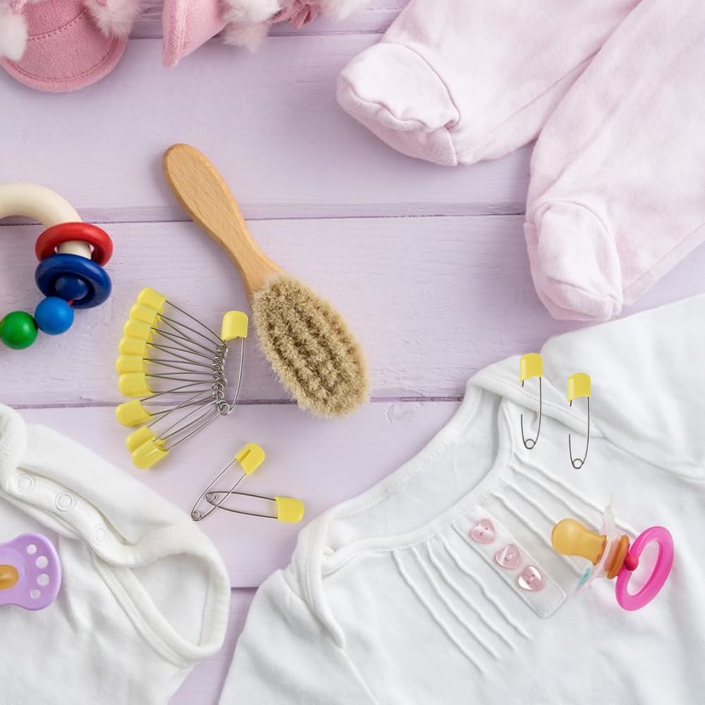 Hanycon yellow pins are ideal for crafts and laundry tasks.