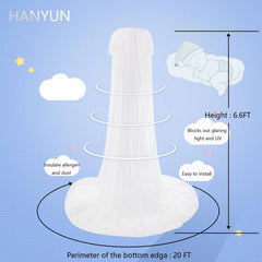 HanYun canopy mesh with 256 holes per square inch promoting airflow.
