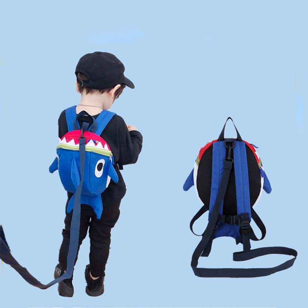 HANZE Safety leash backpack blue detachable leash for stability.