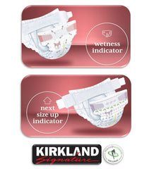 HAO Kirkland Signature Diapers Size 2 cushioned liner provides gentle skin contact
