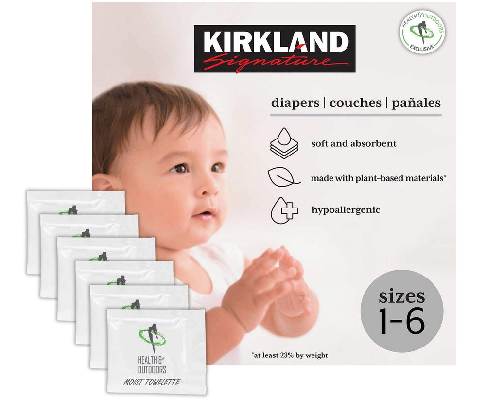 HAO Kirkland Signature Diapers Size 2 soft breathable outer cover supports comfort