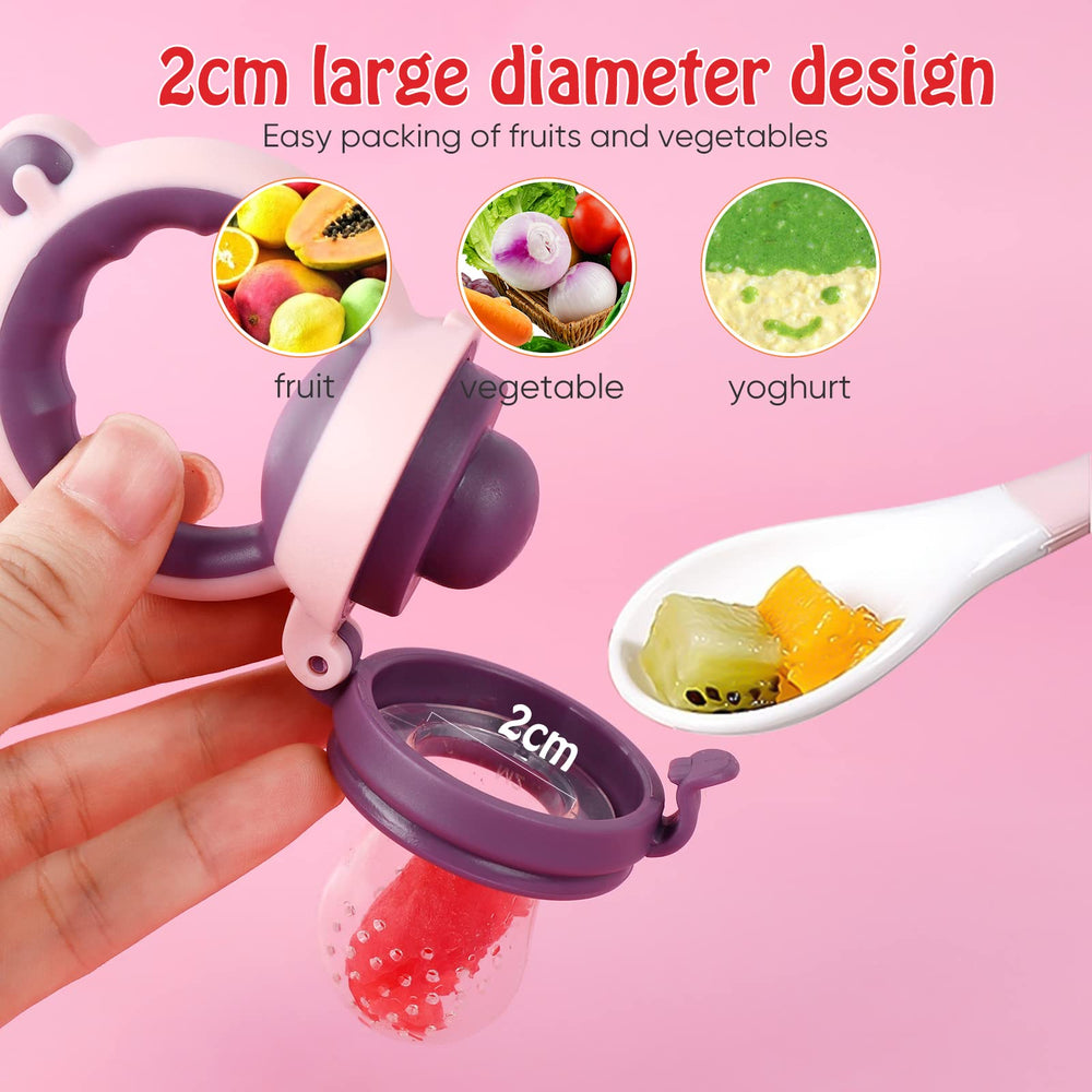 HAOBAOBEI BPA-free silicone feeder gentle for tiny hands