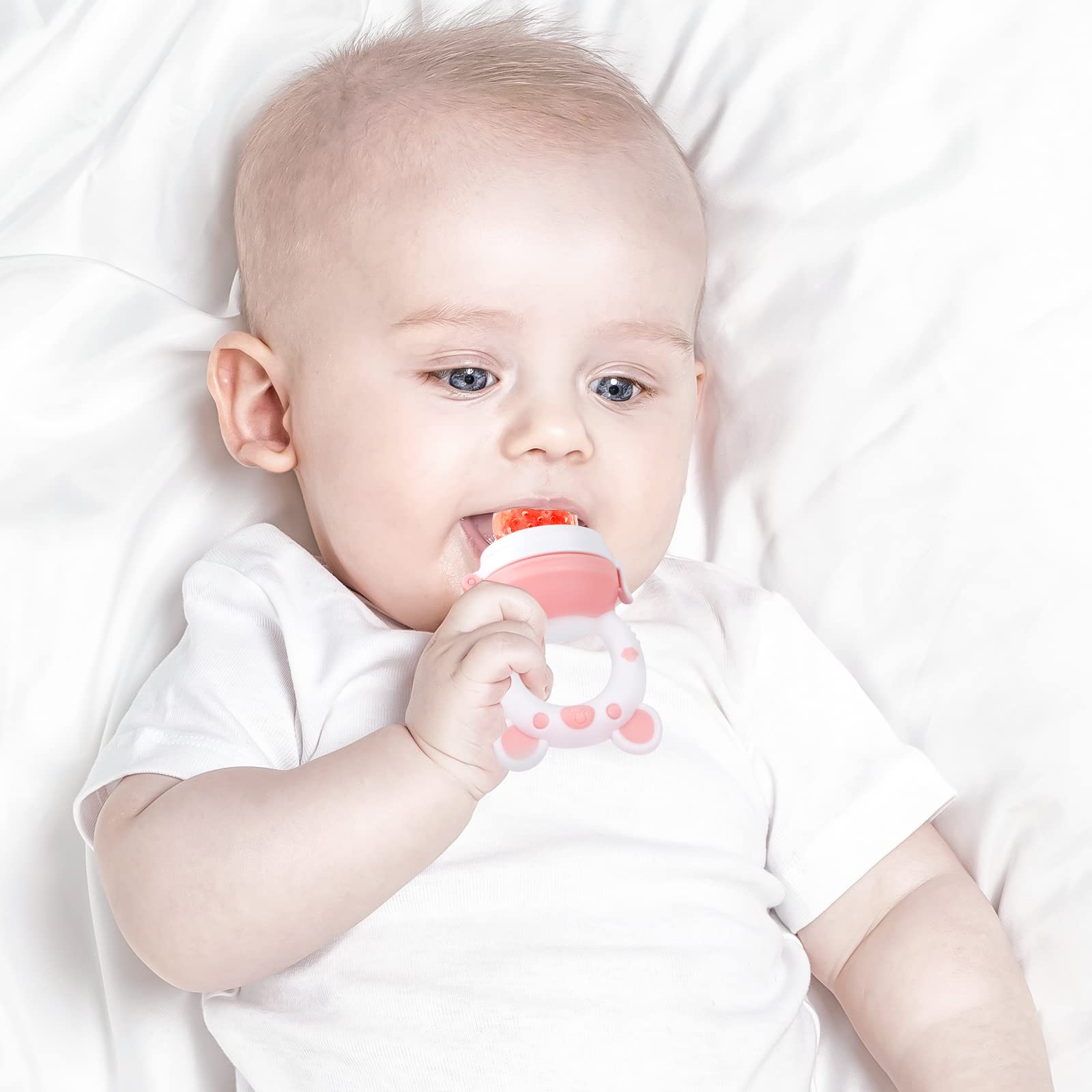 HAOBAOBEI frozen fruit teether for cool, safe bites