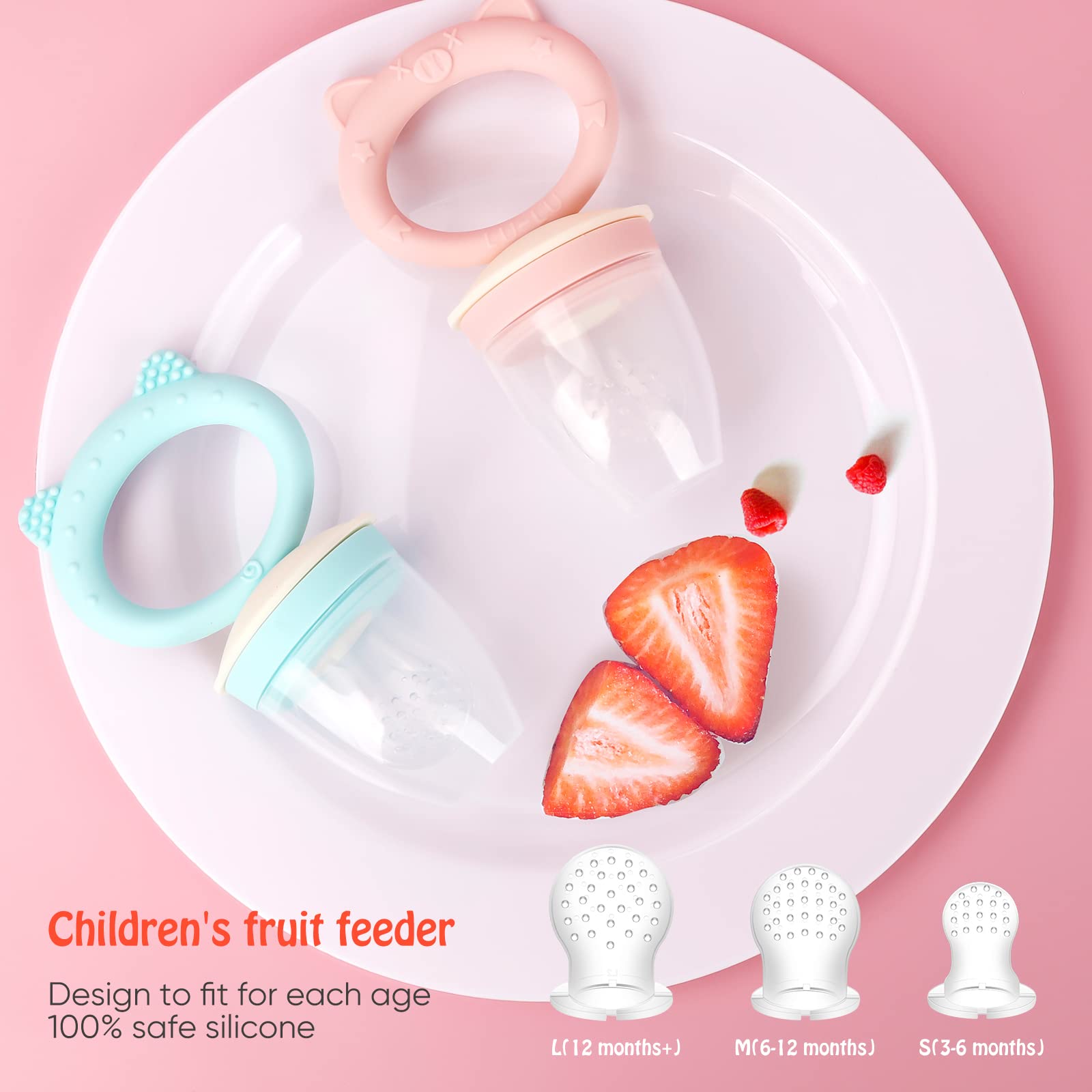 HAOBAOBEI frozen fruit teether offers soothing relief during teething.
