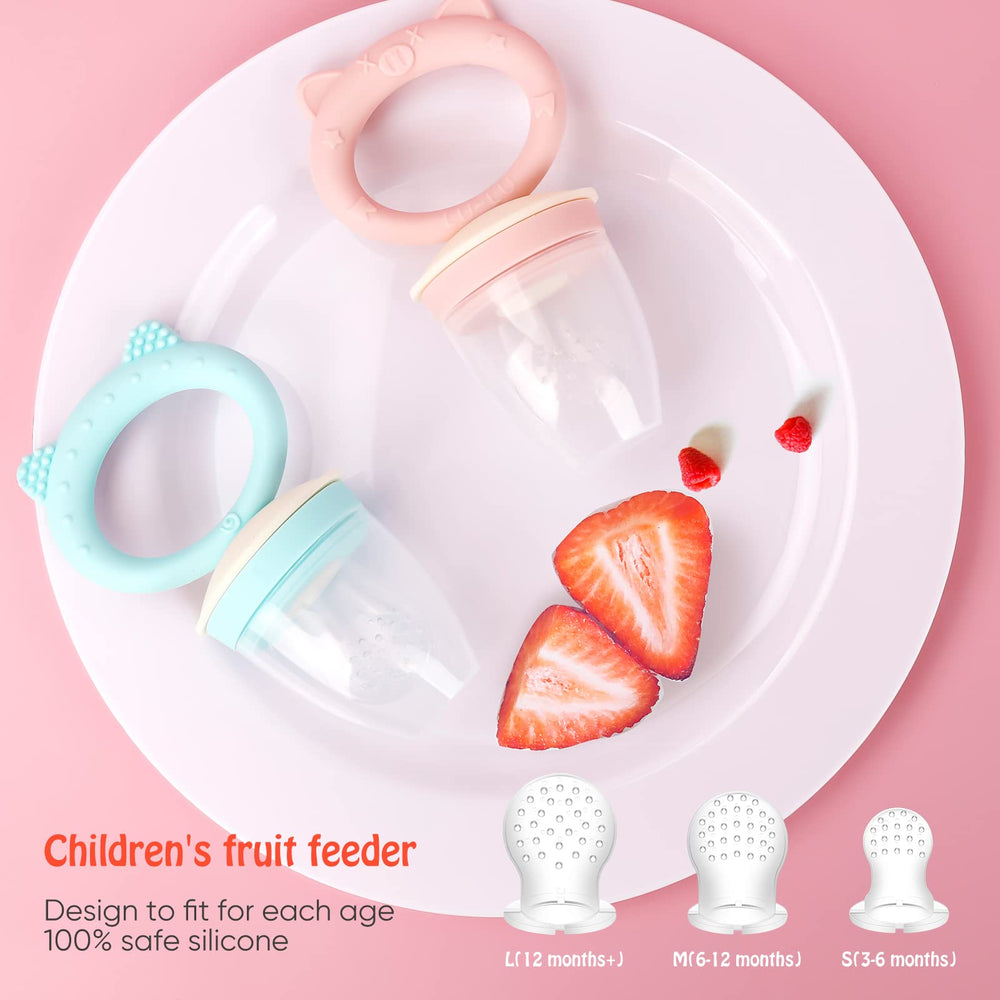 HAOBAOBEI frozen fruit teether offers soothing relief during teething.