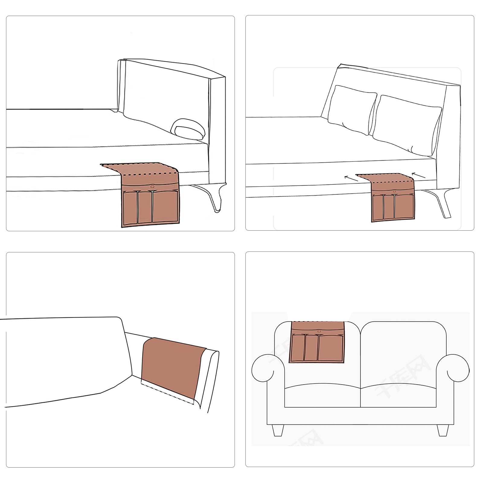 HAOMAIJIA easy-install under cushion design for quick setup.