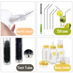 Haomaomao wine and decanter brush keeps delicate glass spotless.