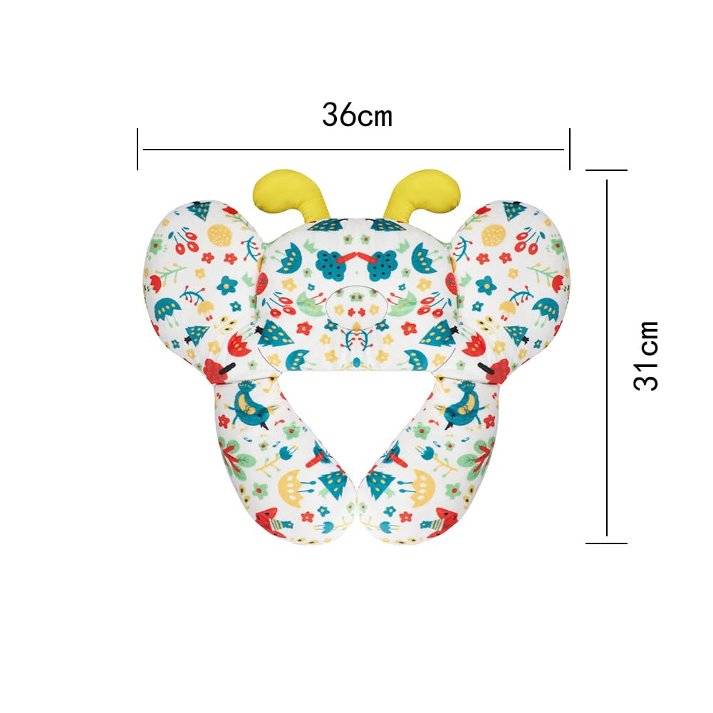 haozaikeji butterfly pillow with soft fleece cover feels cozy against skin.
