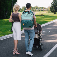 Hap Tim ergonomic back panel and wide straps for comfortable all-day wear.