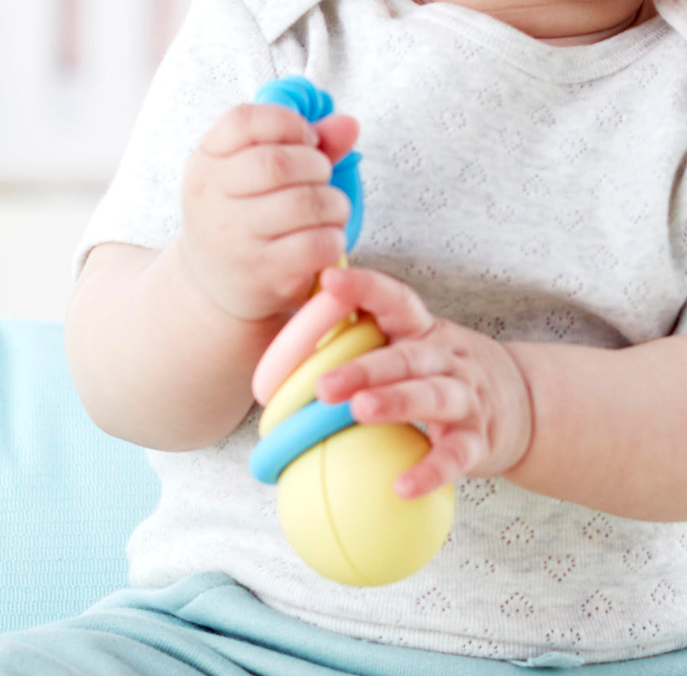 Hape rice-based chew material designed for safe mouthing