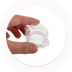 HAPINARY 3-pack clear door knob covers pack, ready to secure multiple doors.