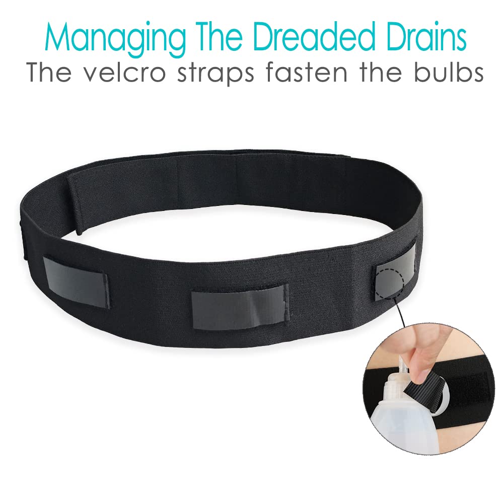 HapiPoppy drain belt with four bulbs securely held for mobility.