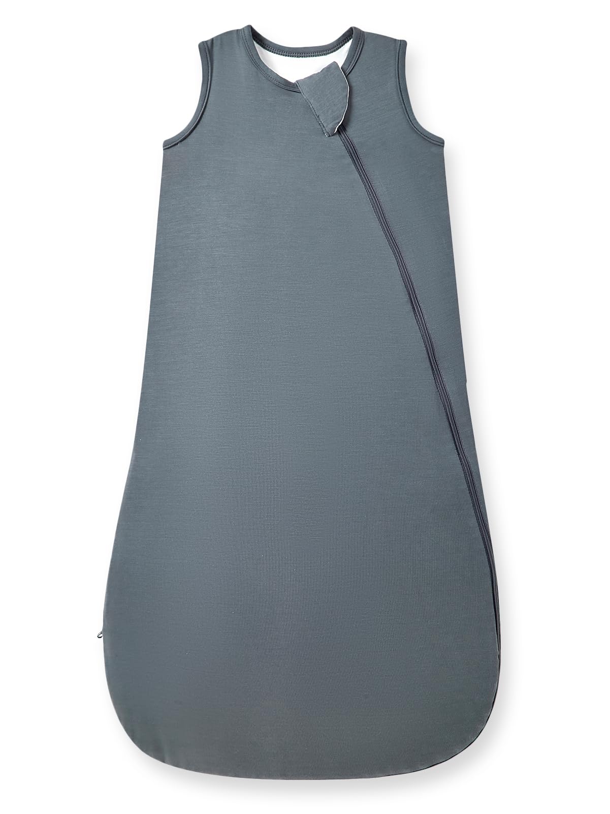 HAPIU bamboo rayon sleep sack charcoal front view shows soft fabric and cozy fit.