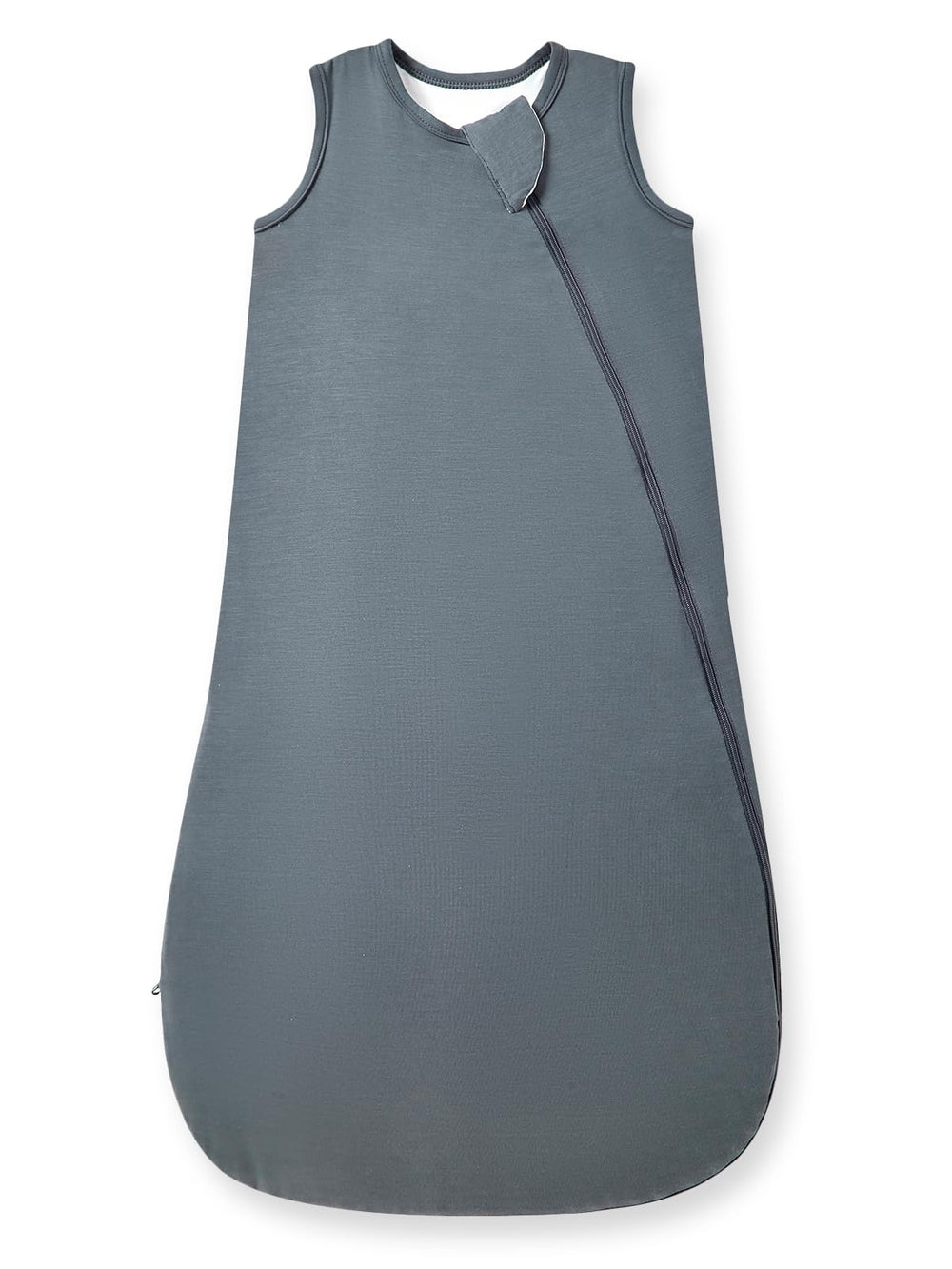 HAPIU bamboo rayon sleep sack charcoal front view shows soft fabric and cozy fit.