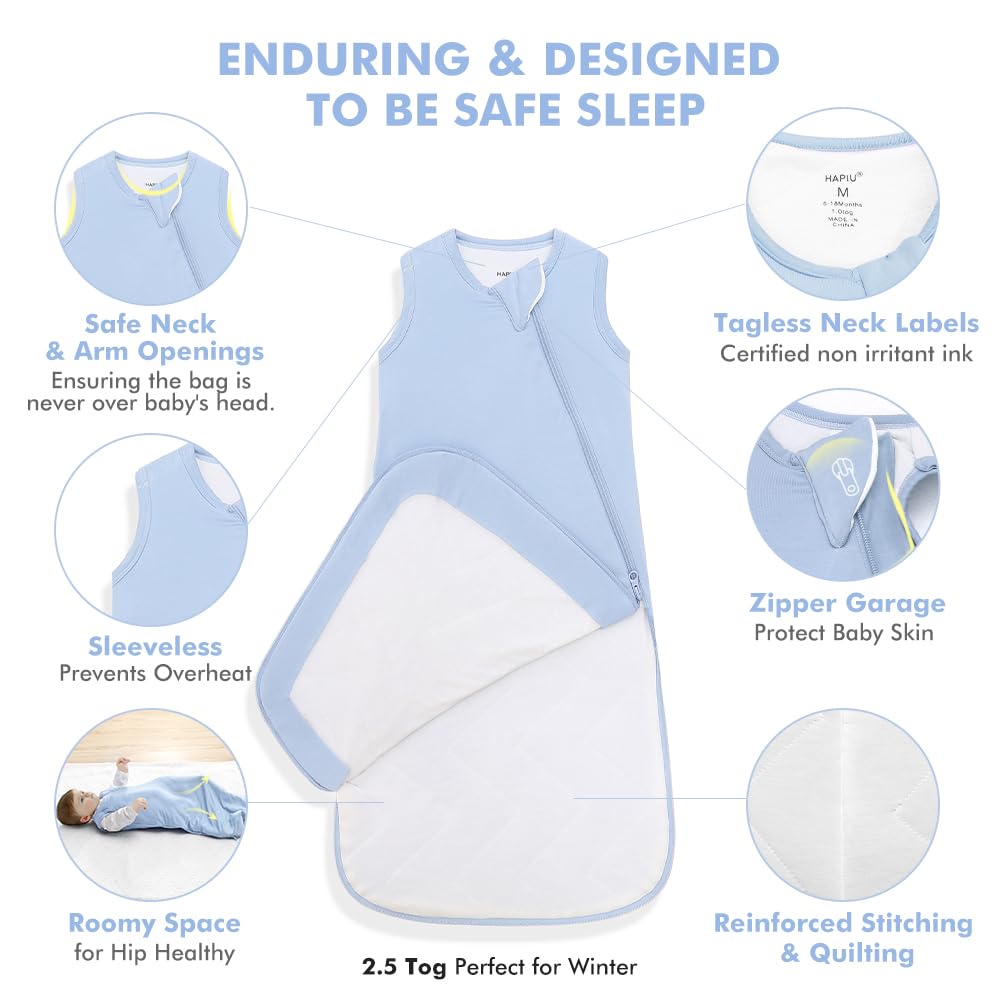HAPIU safety zipper garage protects baby's face during sleep.